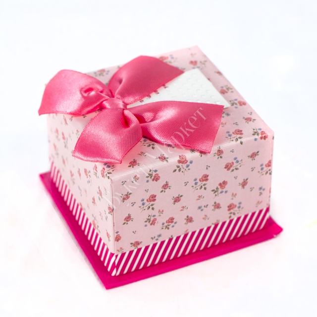 Коробка розовая мини