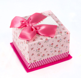 Коробка розовая мини - 525
