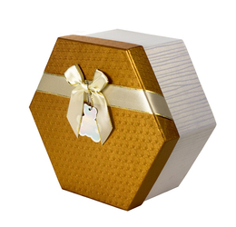 Коробка золотая средняя - 533