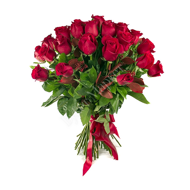 Букет «Солидный» из 35 красных роз